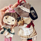 Close-up of Keypus keychain showing detailed fabric patchwork design