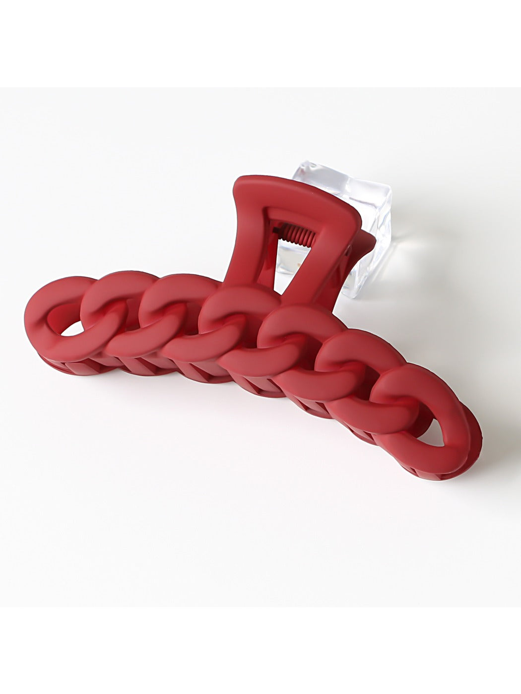 Beau - Solid Color Chain Link Hair Claw Clip