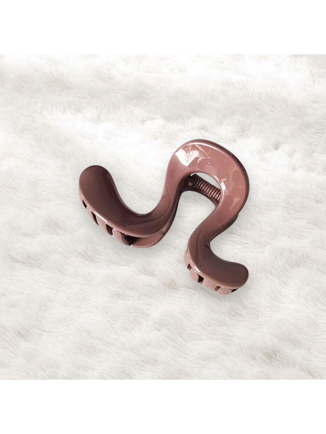 Beau - Retro Glossy Arc Plastic Claw Clip