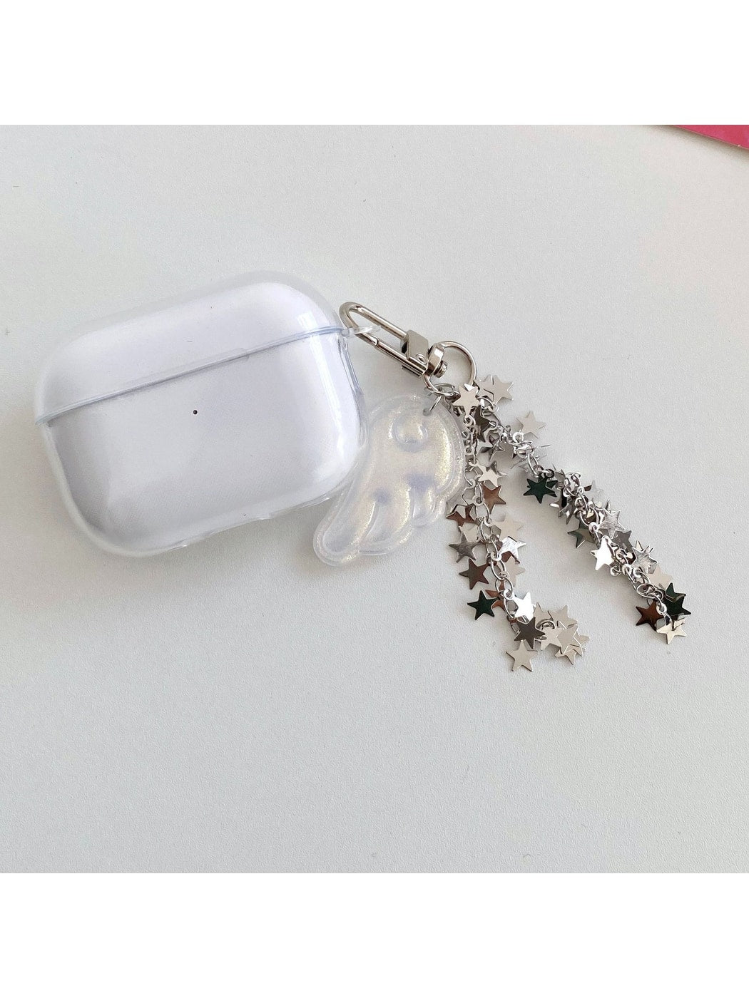 Keypus - Acrylic Angel Wing Star Chain Keychain