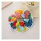 Gifty - Chunky Knit Scrunchie with Floral Design Hair Ties