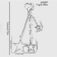 Keypus - Y2K Style Silver Star Bag Charm Keychain