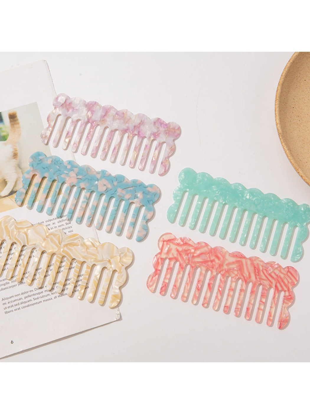 Camerow - Wavy Acetate Hair Comb