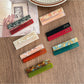 Beau - Simple Short Bar PVC Side Hair Clip Set
