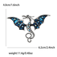 Brovia - Rhinestone Dragon Curled Tail Brooch Pin