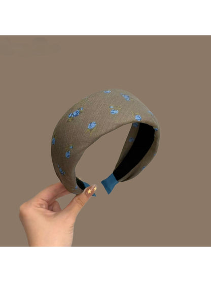 Gifty - Retro Floral Polyester Plastic Headband