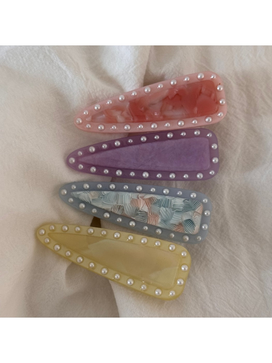 Beau - Sweet Style Beaded Triangle Hair Clip