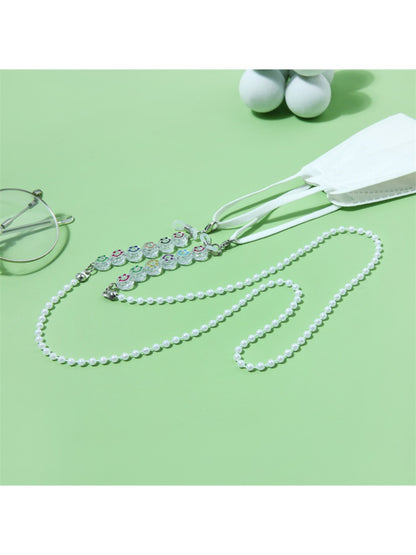 Velra - Minimalist Beaded Smiley Face Eyeglass Strap