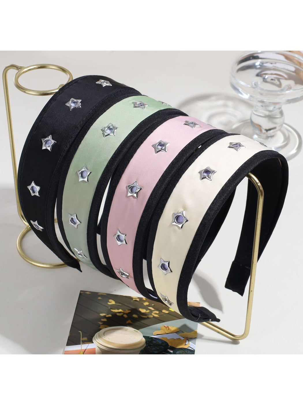 Gifty - Star Cutout Satin Look Fashion Headband