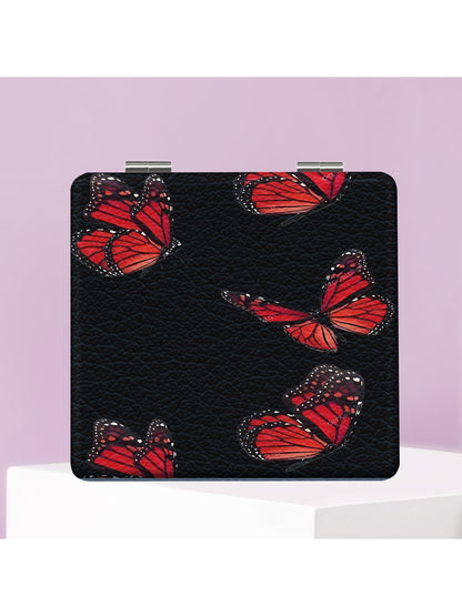 Mirroray - Butterfly Motif Portable Folding Makeup Mirror