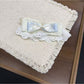 Beau - Lace Trim Ribbon Bow Decorative Banana Clip