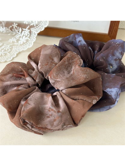 Gifty - Voluminous Sheer Speckled Hair Scrunchie