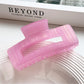 Beau - Geometric Hollow Acrylic Claw Hair Clip