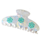 Beau - Decorative Acetate Floral Geometric Claw Clip