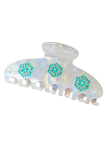 Beau - Decorative Acetate Floral Geometric Claw Clip