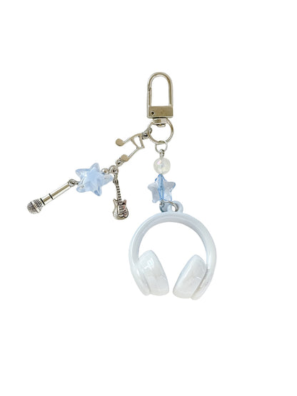Keypus - Star Accent Headphone Bag Pendant Keychain