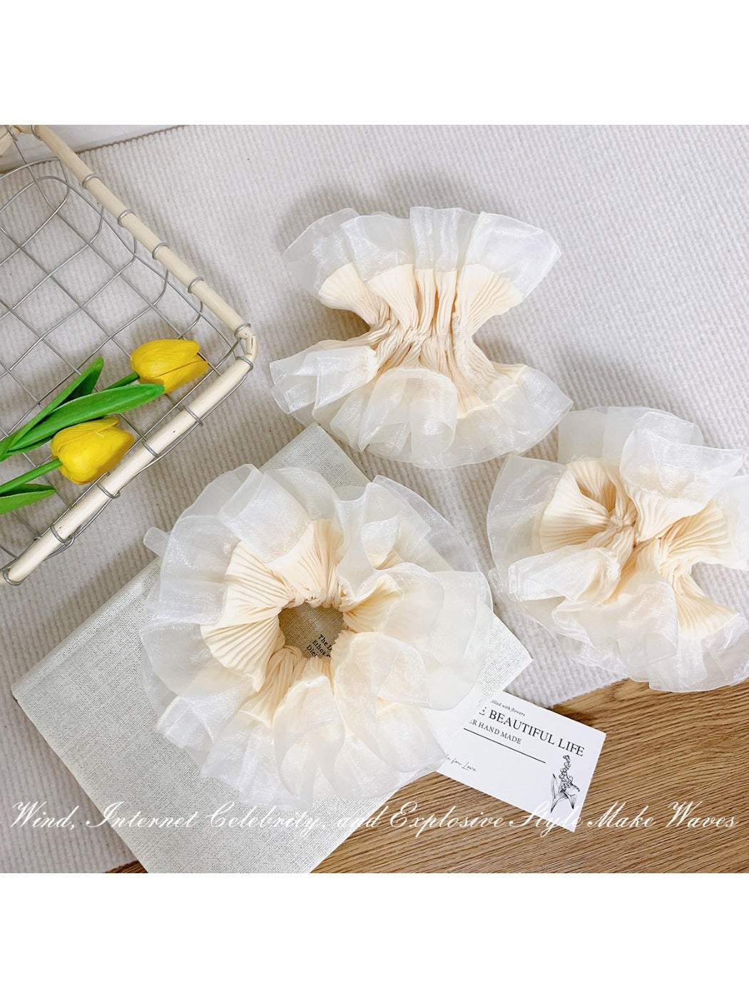 Gifty - Seersucker High Face Value Hair Loop