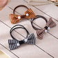 Gifty - Waffle Patterned Bow Hair Tie