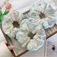 Gifty - Cute Floral Cream Scrunchie