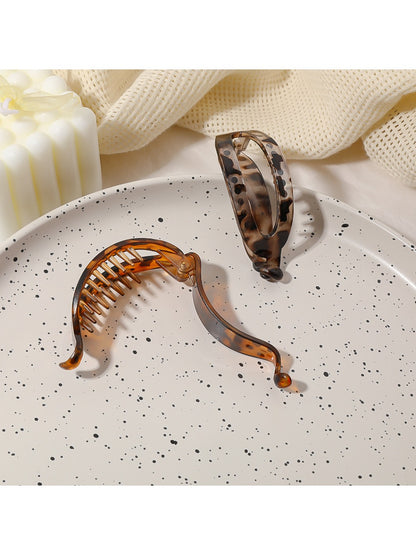 Beau - Vintage Openwork Crescent Hair Claw Clip