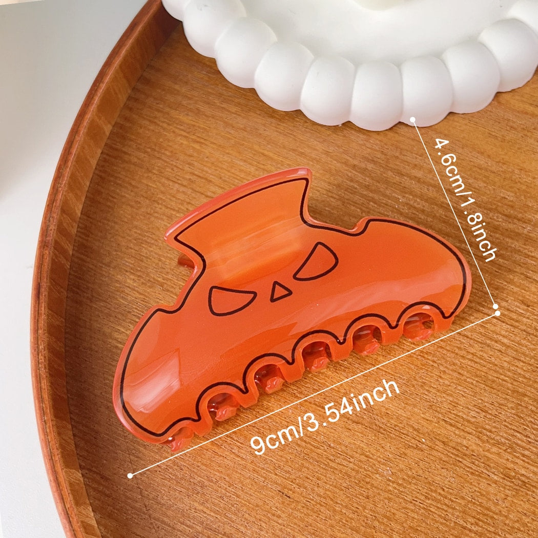Beau - Halloween Pumpkin Face Claw Clip