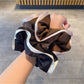 Gifty - Solid Color Satin Ruffled Scrunchie
