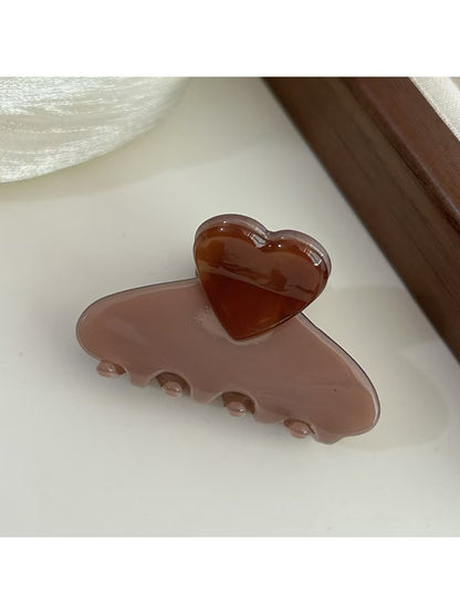 Beau - Elegant Half Moon Heart Shaped Claw Clip