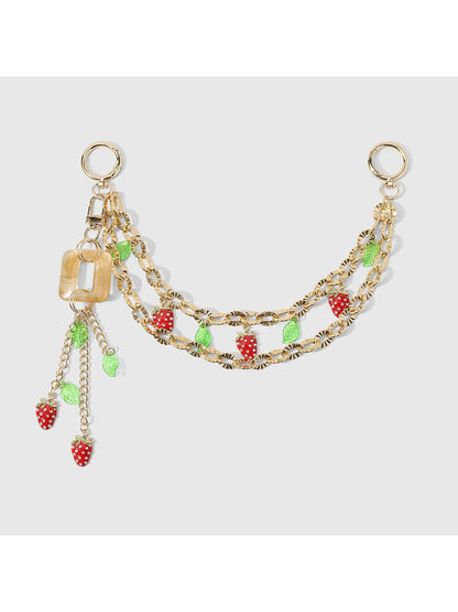 Keypus - Y2K Cherry Bow Chain Bag Charm Keychain