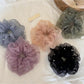 Gifty - Polyester Mesh Ruffled Round Scrunchie Hair Tie