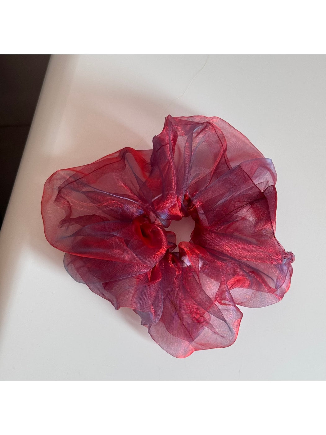Gifty - Irregular Sheer Gathered Scrunchie
