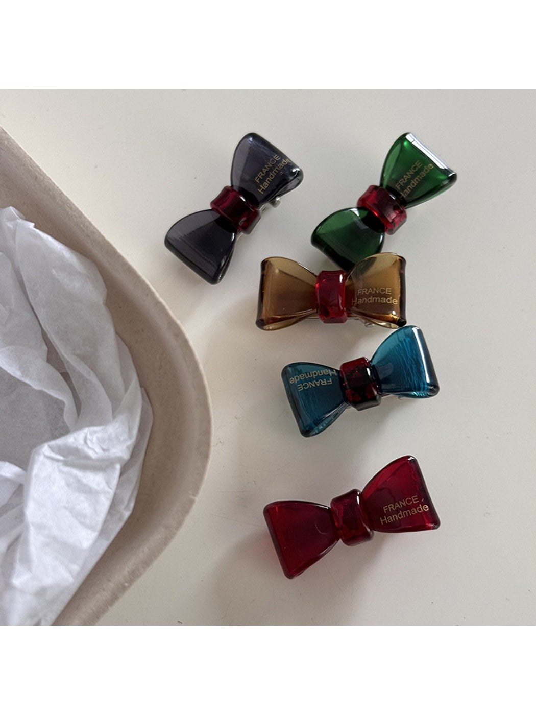 Beau - Glossy Bow Duckbill Side Styling Hair Clip