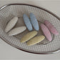 Beau - Mixed Material Textured Oval Side Hair Clip