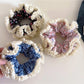Gifty - Floral Scrunchies Double Lace Hair Ties