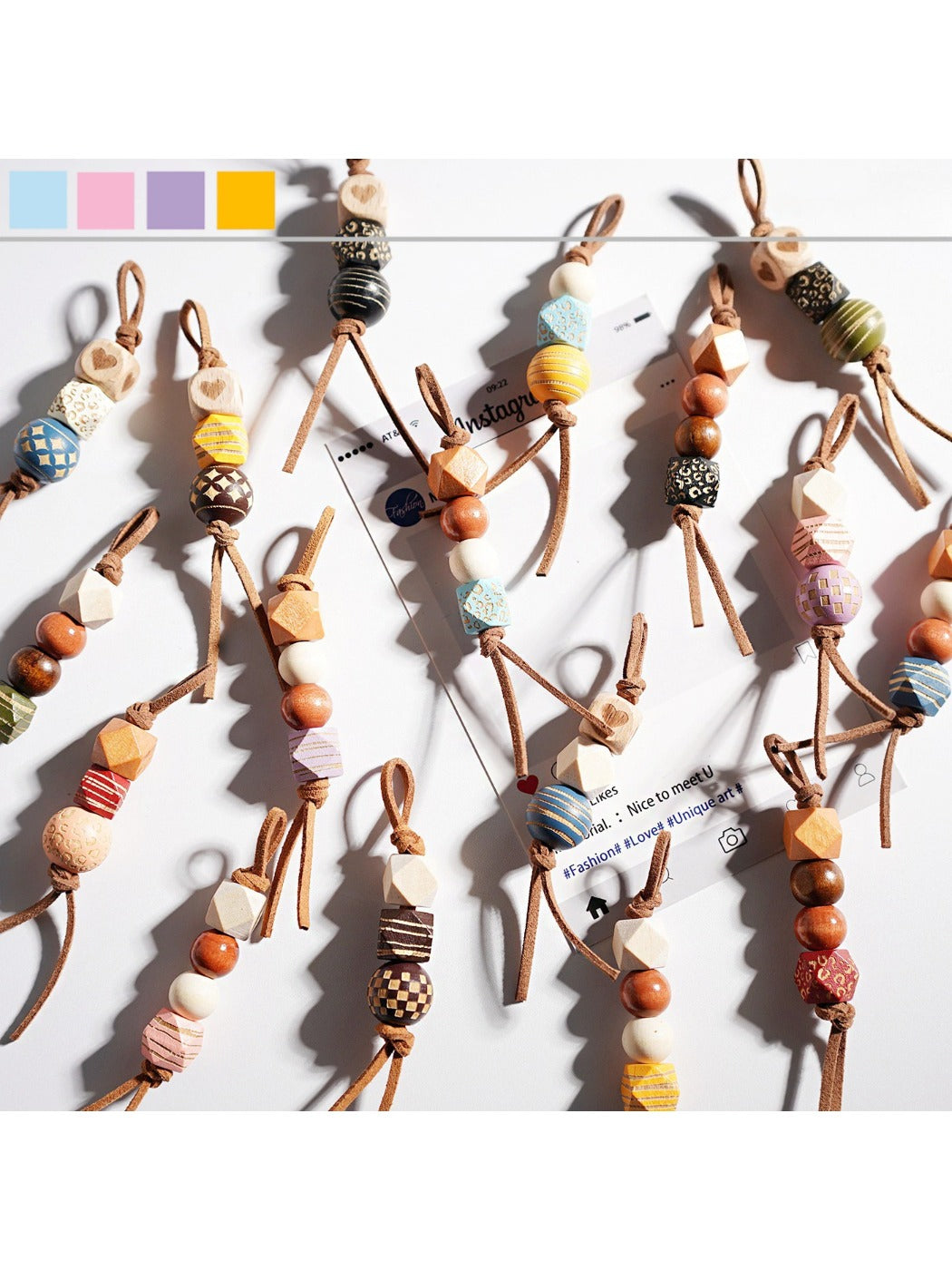 Keypus - Retro Asymmetric Beaded Keychain