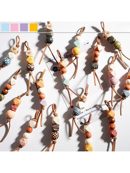 Keypus - Retro Asymmetric Beaded Keychain