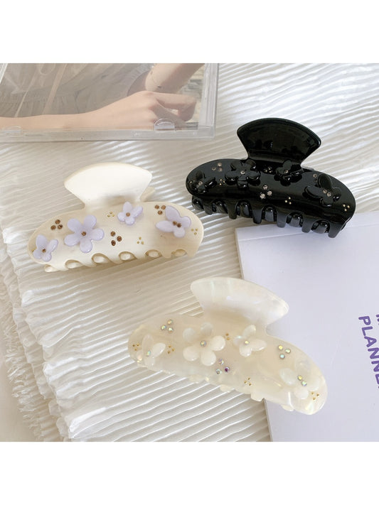 Beau - Fresh Flower Butterfly Pattern Hair Clip