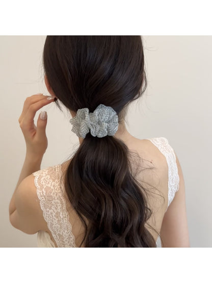 Gifty - Polka Dot Mesh Polyester High Elastic Hair Tie