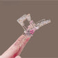Beau - Flower Decor Transparent PVC Claw Clip