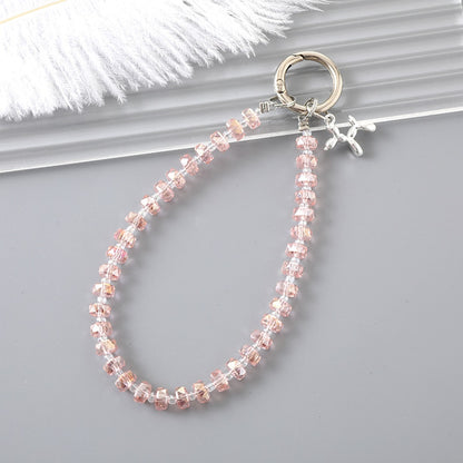 Keypus - Cute Balloon Dog Charm Beaded Chain Keychain