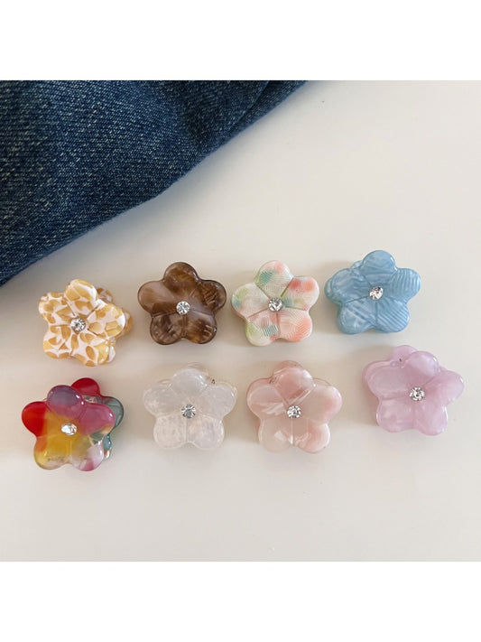 Beau - Mini Flower Shaped Hair Claw Clip