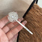 Beau - Beaded Floral Straight Bangs Hair Clip