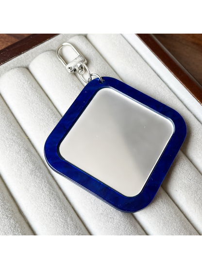 Keypus - Acrylic Square Mirror Bag Charm Keychain