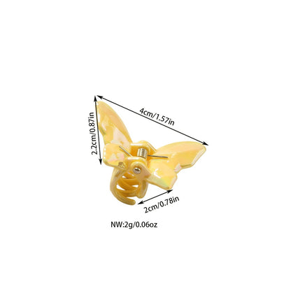 Beau - Glossy Butterfly Shape PS Alloy Claw Clip