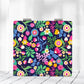 Mirroray - Cartoon Floral Print Folding Makeup Mirror