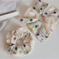 Gifty - Dotted Ruffled Polyester Scrunchie