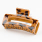 Beau - Leopard Print Openwork Square Claw Clip