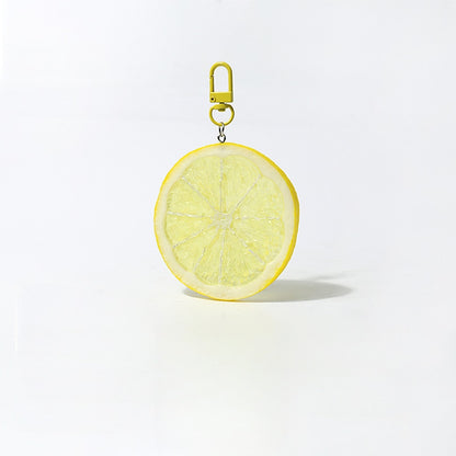 Keypus - Playful Lemon Orange Citrus Keychain