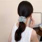 Gifty - Polyester Mesh Plaid Gathered Scrunchie