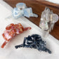 Side view of Beau double layer bow hair claw clip highlighting clip mechanism