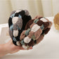 Gifty - Knitted Cable Headband Cute Color Block